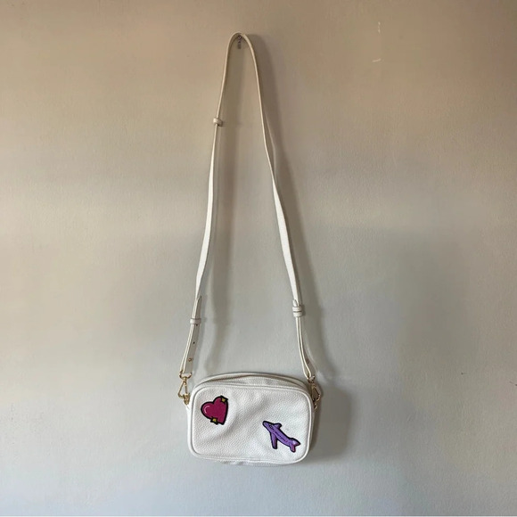 Stoney Clover Lane White Crossbody Vegan Camera Bag - Picture 1 of 6
